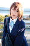 blazer blouse bookbag cosplay hirasawa_yui k-on! ribbon_tie sakuragi_mui school_uniform rating:Safe score:0 user:pixymisa
