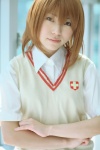 beniko blouse cosplay misaka_mikoto school_uniform sweater_vest to_aru_majutsu_no_index rating:Safe score:0 user:nil!