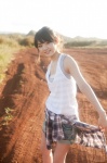 denim flannel_shirt hello_project_digital_books_75 michishige_sayumi shorts tank_top rating:Safe score:2 user:nil!