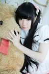 bed blouse cosplay hug miyabi original skirt stuffed_animal teddy_bear twintails rating:Safe score:0 user:nil!