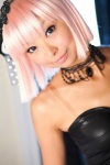 choker cosplay dress hairbow necoco necosmo5 original pink_hair rating:Safe score:1 user:nil!