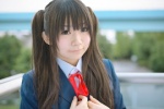 blazer blouse cosplay k-on! makoto nakano_azusa school_uniform twintails rating:Safe score:0 user:nil!