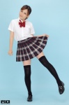 aoba_chieri blouse pleated_skirt ponytail rq-star_602 school_uniform skirt skirt_lift thighhighs zettai_ryouiki rating:Safe score:1 user:nil!