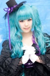 aqua_hair corset cosplay dress gloves hatsune_miku hiyoko top_hat twintails veil vocaloid rating:Safe score:0 user:pixymisa