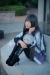 akemi_homura black_legwear blouse cosplay hairband mashiro_ayaki pantyhose pleated_skirt puella_magi_madoka_magica skirt rating:Safe score:1 user:nil!