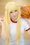 basketball bike_shorts blonde_hair cosplay gym_uniform mike misawa_maho ro-kyu-bu! shorts tshirt twintails rating:Safe score:0 user:pixymisa