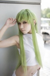 cc code_geass cosplay croptop green_hair kanda_midori shorts rating:Safe score:0 user:xkaras
