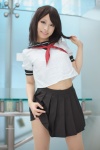cosplay pleated_skirt sailor_uniform school_uniform skirt skirt_lift tagme_character tagme_series yuuro rating:Safe score:3 user:nil!