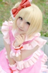 blonde_hair caramel_pink cosplay dress hairbow pink_sweets_-_ibara_sorekara toya rating:Safe score:0 user:nil!