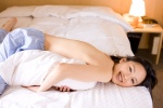 bed cristal_beauty oyamada_sayuri pajama_bottoms topless rating:Questionable score:1 user:nil!