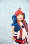ahoge cosplay default_costume dress gloves headset red_hair sf-a2_miki vocaloid zero_inch rating:Safe score:0 user:nil!