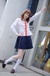 blouse cosplay kii_anzu kill_me_baby kneesocks oribe_yasuna pleated_skirt school_uniform skirt tie rating:Safe score:1 user:nil!