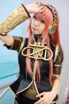 blouse cosplay default_costume headset megurine_luka pink_hair sakurashiro_mai skirt vocaloid rating:Safe score:1 user:nil!