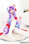 cosplay dress hat patchouli_knowledge purple_hair robe saku sweet_garden thighhighs touhou zettai_ryouiki rating:Safe score:0 user:nil!