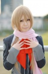 blazer blonde_hair blouse cosplay kazuha scarf school_uniform starry_sky yahisa_tsukiko rating:Safe score:0 user:nil!