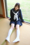 cosplay dead_or_alive higurashi_rin kasumi_(doa) kneesocks kunoichi ninjin pleated_skirt ponytail sailor_uniform school_uniform skirt rating:Safe score:2 user:nil!