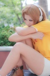 cosplay headset k-on! sakuma_koami shorts tainaka_ritsu tshirt rating:Safe score:0 user:xkaras
