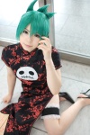 cosplay garters green_hair katou_mari qipao shaman_king tao_jun rating:Safe score:2 user:nil!