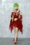 bra cc choker code_geass cosplay detached_sleeves gown green_hair pantyhose suu rating:Safe score:4 user:nil!