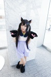 animal_ears asae_ayato bell cat_ears catgirl cat_paws cosplay dress hair_ties k-on! nakano_azusa pantyhose tail twintails rating:Safe score:0 user:pixymisa