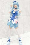 blue_hair boots bow choker cosplay cure_marine detached_sleeves dress hairband hayase_ami heartcatch_precure! kurumi_erika pointed_skirt pretty_cure thighhighs zettai_ryouiki rating:Safe score:2 user:pixymisa