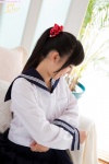 couch izumi_hiyori pleated_skirt ponytail sailor_uniform school_uniform shirt skirt undressing rating:Safe score:0 user:zopo