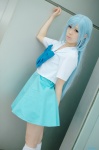 blouse blue_hair cosplay i.o.n loose_socks pleated_skirt school_uniform shii skirt socks tsuburagi_ion rating:Safe score:0 user:nil!