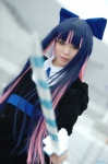 asami_uki blouse blue_hair cosplay hairbow jumper panty_&_stocking_with_garterbelt pink_hair stocking_(psg) rating:Safe score:0 user:nil!
