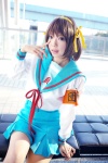 armband cosplay hair_ribbons ibara pantyhose sailor_uniform school_uniform suzumiya_haruhi suzumiya_haruhi_no_yuuutsu rating:Safe score:0 user:Log