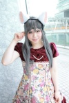 animal_ears cat_ears cosplay dress headset katou_mari original silver_hair rating:Safe score:0 user:pixymisa