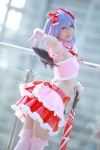 cosplay half-skirt lenfried purple_hair remilia_scarlet thighhighs touhou tubetop wings rating:Safe score:7 user:nil!