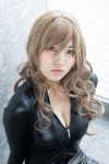 blonde_hair bodysuit cleavage cosplay hiiragi_mayon kiryuu_moeka steins;gate rating:Safe score:2 user:pixymisa