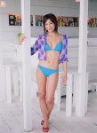 bikini blouse cleavage hannari_hannari open_clothes swimsuit twin_braids yasuda_misako rating:Safe score:0 user:nil!