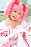 choker cosplay dress gloves hairbows kaname_madoka pink_hair plushie puella_magi_madoka_magica ryuuka_(ii) twintails rating:Safe score:0 user:pixymisa