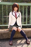 blazer blouse costume kneesocks ogawa_sayuri pleated_skirt school_uniform skirt tie vest rating:Safe score:1 user:nil!