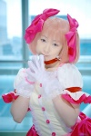 blouse choker cosplay gloves hairbows kaname_madoka miki pink_hair puella_magi_madoka_magica twintails rating:Safe score:0 user:nil!
