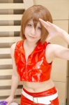 cosplay croptop default_costume meiko minasaka_jun miniskirt skirt vocaloid rating:Safe score:0 user:nil!