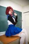 blackboard classroom claws cosplay my-hime sailor_uniform school_uniform thighhighs utou_kumi yuuki_nao_(my-hime) rating:Safe score:1 user:nil!