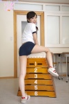 ass buruma gym_uniform kana_yuuki shorts tshirt twin_braids vaulting_horse rating:Safe score:2 user:nil!