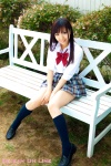 blouse kneesocks kuroda_mayuka pleated_skirt school_uniform skirt rating:Safe score:1 user:nil!