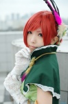 cape cosplay detached_sleeves dress hika hosokawa_gracia red_hair sengoku_musou rating:Safe score:1 user:nil!