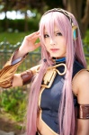 cosplay default_costume headset megurine_luka pink_hair saotome_kanata skirt vest vocaloid rating:Safe score:1 user:nil!