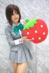 cosplay ichigo_100 kipi pantyhose school_uniform sotomura_misuzu strawberry_pillow rating:Safe score:2 user:darkgray