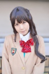 blazer blouse cosplay idolmaster idolmaster_cinderella_girls reco school_uniform shimamura_uzuki sweater_vest rating:Safe score:1 user:nil!
