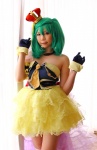 choker cosplay crown dress gloves green_hair higurashi_rin kneesocks macross macross_frontier ranka_lee rinrin_ga_ippa_korekushon_2 skirt_train strapless tiered_skirt rating:Safe score:0 user:pixymisa