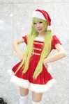 dress santa_costume stocking_cap thighhighs yae_maiko zettai_ryouiki rating:Safe score:1 user:pixymisa