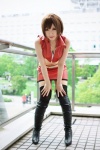 boots cleavage cosplay croptop meiko miniskirt pantyhose skirt thighhighs tsuzuki_rui vest vocaloid zettai_ryouiki rating:Safe score:1 user:nil!