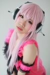 armbands babydoll cosplay headphones natsuwo nitro_super_sonic pink_hair super_soniko rating:Safe score:0 user:pixymisa