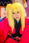 blonde_hair blouse cosplay gintama grey_eyes kijima_matako kurusu_riria miniskirt side_ponytail skirt rating:Safe score:0 user:pixymisa