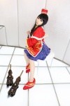 blouse cosplay da_qiao fan hat higurashi_ran miniskirt shin_sangoku_musou skirt rating:Safe score:1 user:nil!